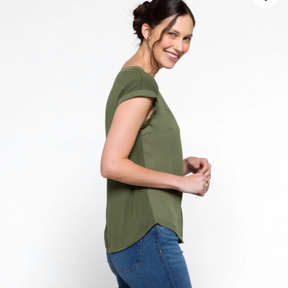 Fortune & Ivy Helina mixed material blouse - Picture 4 of 9